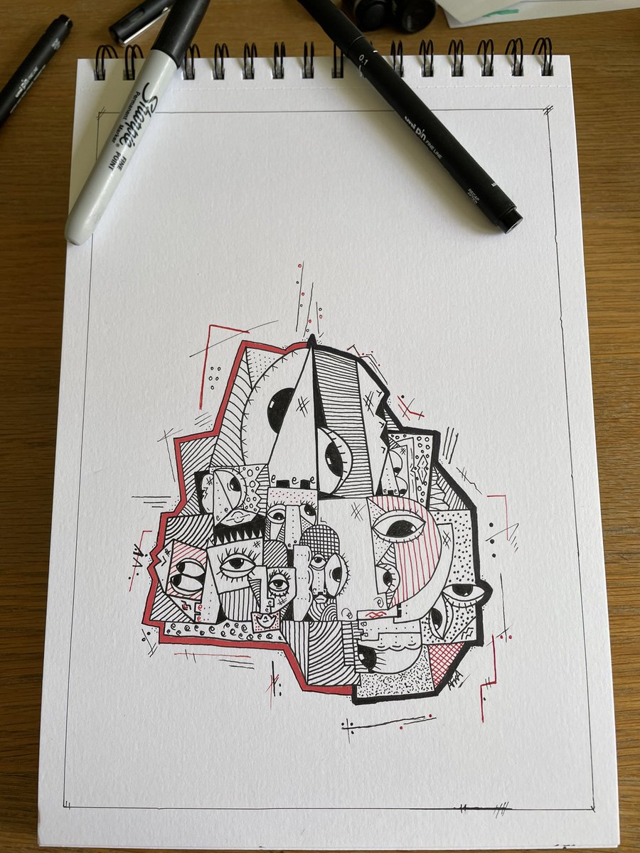 Scrawlzy's tweet photo. Having so much fun with these cubist studies. https://t.co/dZnmzHfHXQ