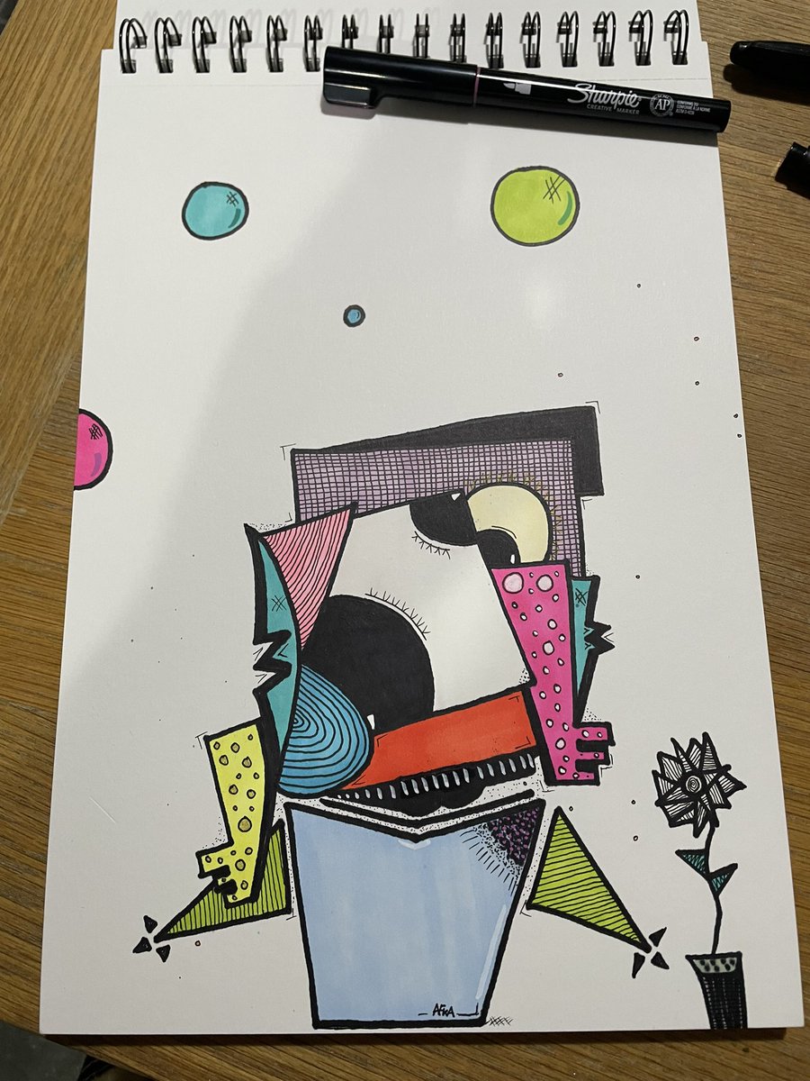 Scrawlzy's tweet photo. Having so much fun with these cubist studies. https://t.co/dZnmzHfHXQ