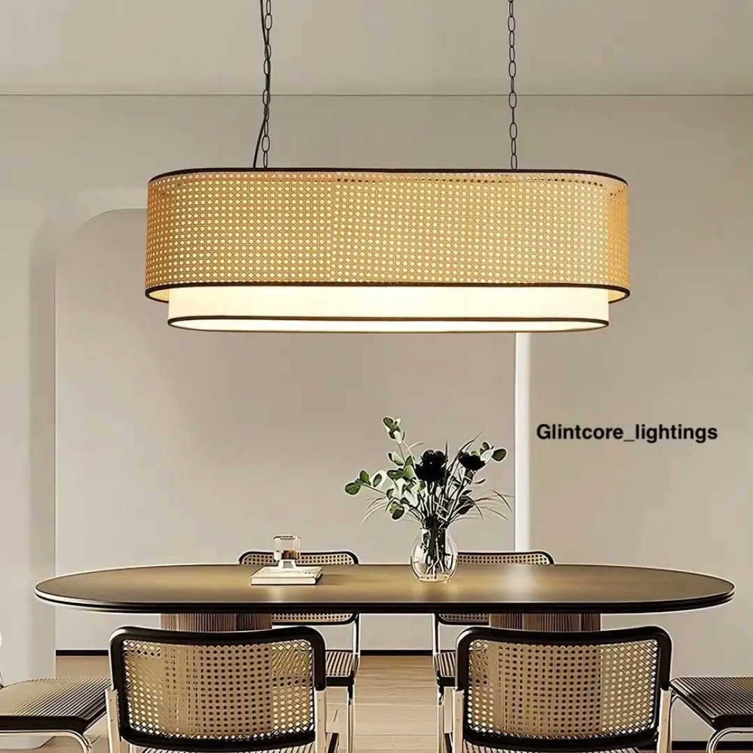 averyroberts3b1's tweet photo. Modern Woven Rattan Pendant Light

Add warmth and natural elegance to your space with this beautifully crafted pendant light. Its refined cylindrical design, soft glow, and natural texture create a sophisticated statement. Perfect for dining areas, https://t.co/GwzzSRYH9F