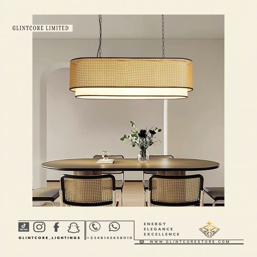 averyroberts3b1's tweet photo. Modern Woven Rattan Pendant Light

Add warmth and natural elegance to your space with this beautifully crafted pendant light. Its refined cylindrical design, soft glow, and natural texture create a sophisticated statement. Perfect for dining areas, https://t.co/GwzzSRYH9F