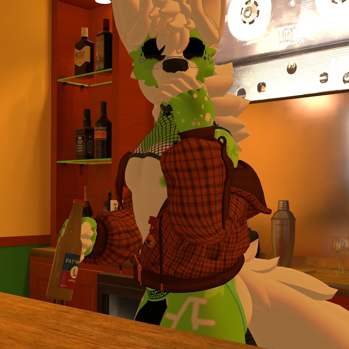 KyoIsSweet's tweet photo. "I hope you enjoyed your night bud! hahaha!" 💚
#Vrchat
#Furryvrchat
#Vrchatfurry
#furryㅤㅤ https://t.co/zsiNaHBAol