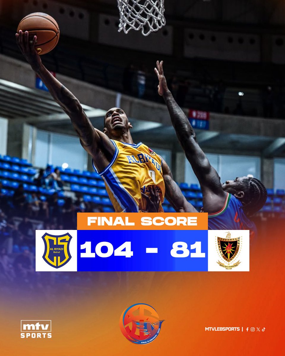 mtvlebsports's tweet photo. Al Riyadi 🇱🇧 start the FIBA WASL Final 8 with an 104-81 victory over Indian Railways 🇮🇳 
#AlRiyadi #FIBAWASL #Final8 https://t.co/lxfH4VaG7v