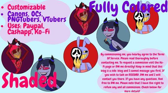 rinttaastic's tweet photo. HALLOWEEN YCH PORTRAITS 🎃👻

- Choose from three Halloween inspired poses
- Expressions fully customizable! 
- Canons, OCs, PNGTubers, VTubers
- More info linked on Ko-Fi !! 

$15-$20. Add on can be negotiated. DM me or order here: https://t.co/mR8jlPJwUd 

7 SLOTS - Ends Oct 31 https://t.co/cUtDYV7fiU