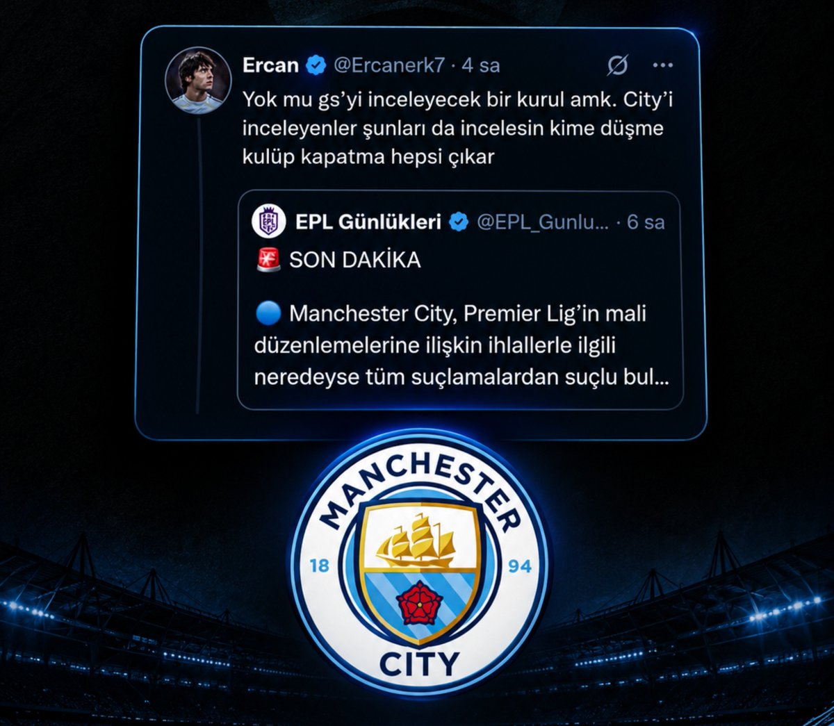 _vlknylmz's tweet photo. Bu tweet'i attıktan 4 saat sonra Fenerbahçe'ye transfer yasağı geldi.

En çok hoşuma giden de bunların böyle atıp tutarken temennilerinin başlarına gelmesi. 🤣 https://t.co/EZD6MVPSJl