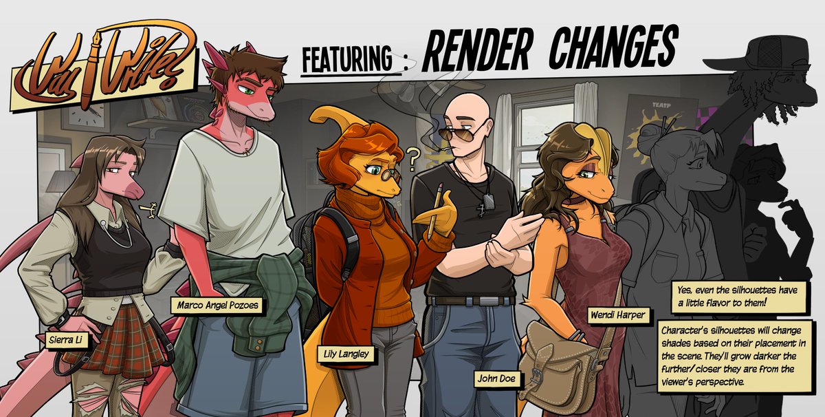 CtrlAltInter's tweet photo. Finally showcasing the finalized rendering style, alongside some new characters and changes to familiar faces. https://t.co/hwkWfRtNTb