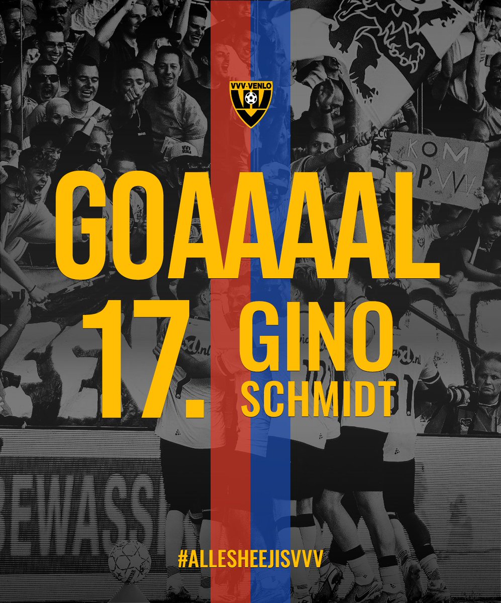 VVVVenlo's tweet photo. 81. Doelpunt VVV-Venlo!

Gino Schmidt brengt VVV-Venlo terug in de wedstrijd op aangeven van Lars de Blok, die opnieuw een assist levert!

#VOLVVV | 3-2 https://t.co/iq4fZkHIuo