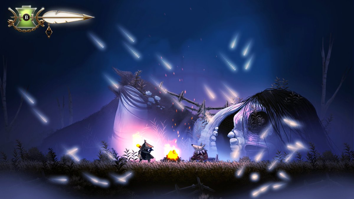 Caith_Sith's tweet photo. Le he metido casi 6 horas del tirón a Well Dweller y sí, es cojonudo. No tiene la dificultad o exigencia de un Silksong o Ender Lillies pero no lo necesita, es un cuentecito macabro con un ritmo estupendo, visualmente precioso y una BSO chulísima. Muchas ganas de seguir 🔥 https://t.co/Quo42nEfie