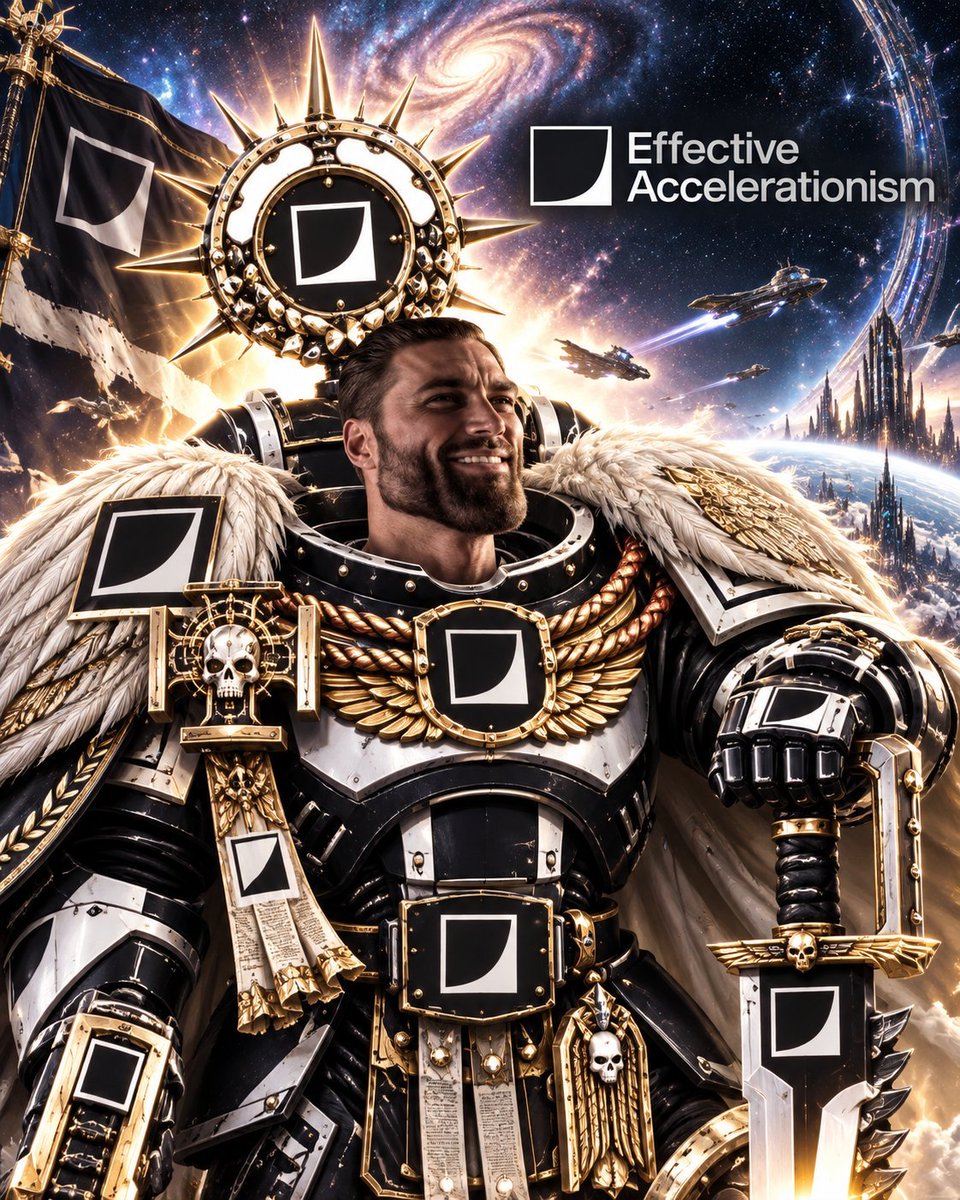 beffjezos's tweet photo. TFW you have received the mandate of Heaven from the Internet community to scale the e/acc movement to the stars https://t.co/RFXHV6c59D