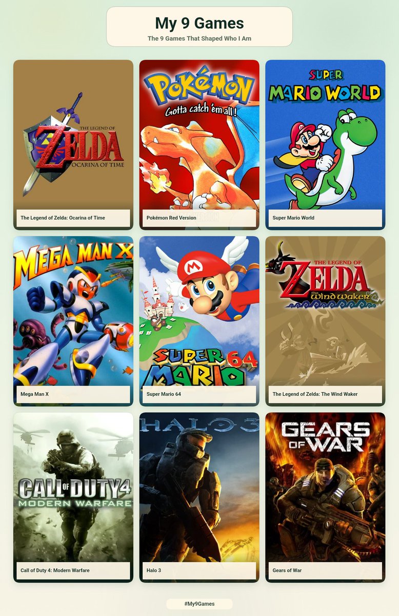 xneilan_'s tweet photo. This was tough
Was not going to put 2 from any franchise but it was pretty hard not too for Zelda and Mario 🙃 https://t.co/sZAX5LwuCx