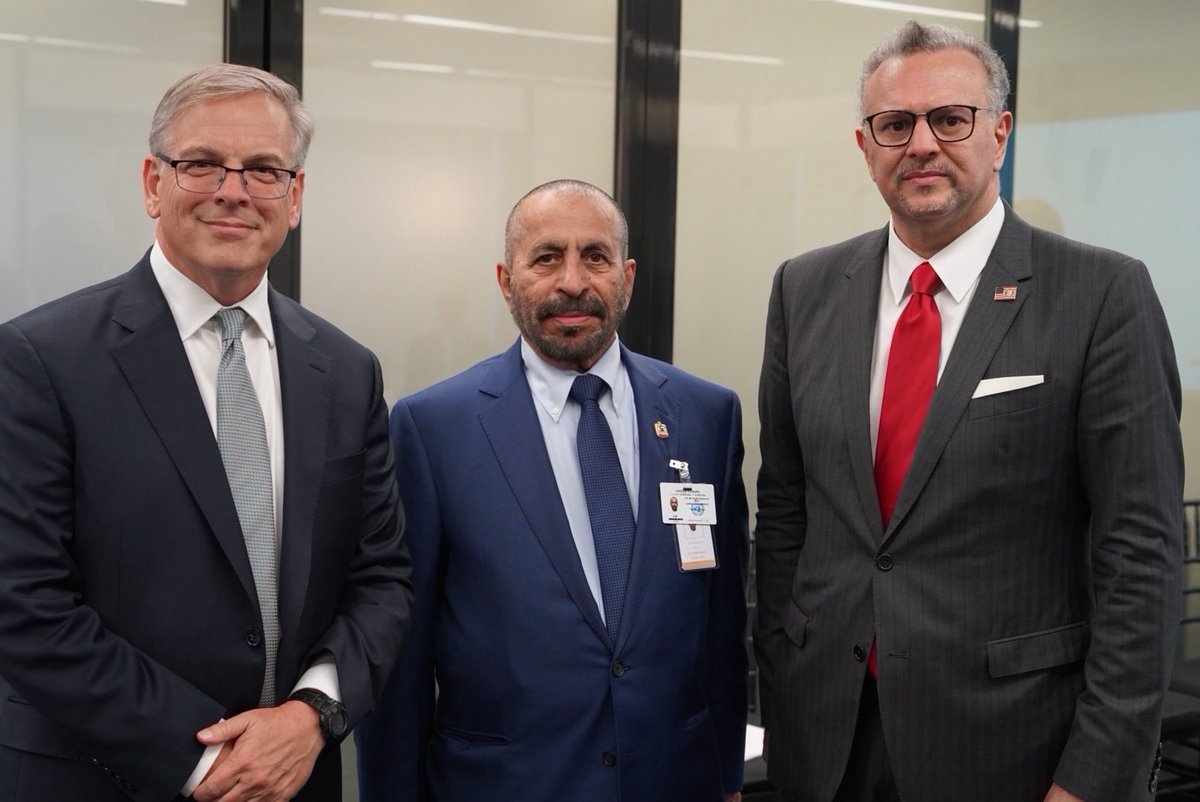 US_SrAdvisorAF's tweet photo. Pleased to co-host the UNGA side event “International Support for Peace, Unity, and Prosperity in Libya” with Turkish foreign minister Hakan Fidan, alongside UN-SRSG Hanna Tetteh and partners from Egypt, France, Germany, Italy, KSA, Qatar, the UAE, and the UK.

Libyans from east and west have made important progress on a unified budget, economic and security coordination, and a UN-facilitated electoral framework. Now is the time to build on this momentum by unifying Libya’s institutions, deepening security integration, and supporting a Libyan-led path toward national elections and lasting peace.