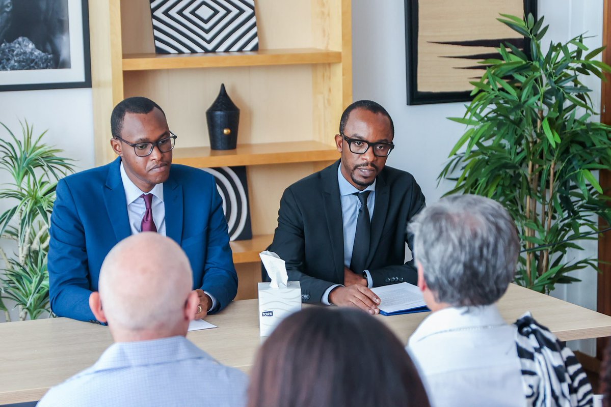 RwandaInGeneva's tweet photo. A Rwandaful day at the Embassy yesterday, as three new citizens took the oath of Rwandan nationality, strengthening their deep connection to Rwanda, its history, values and future.

Une belle journée à l’Ambassade hier, au cours de laquelle trois nouveaux citoyens ont prêté serment de nationalité rwandaise, renforçant ainsi leur lien profond avec le Rwanda, son histoire, ses valeurs et son avenir.

Tubahaye ikaze  mu muryango w’Abanyarwanda 🇷🇼