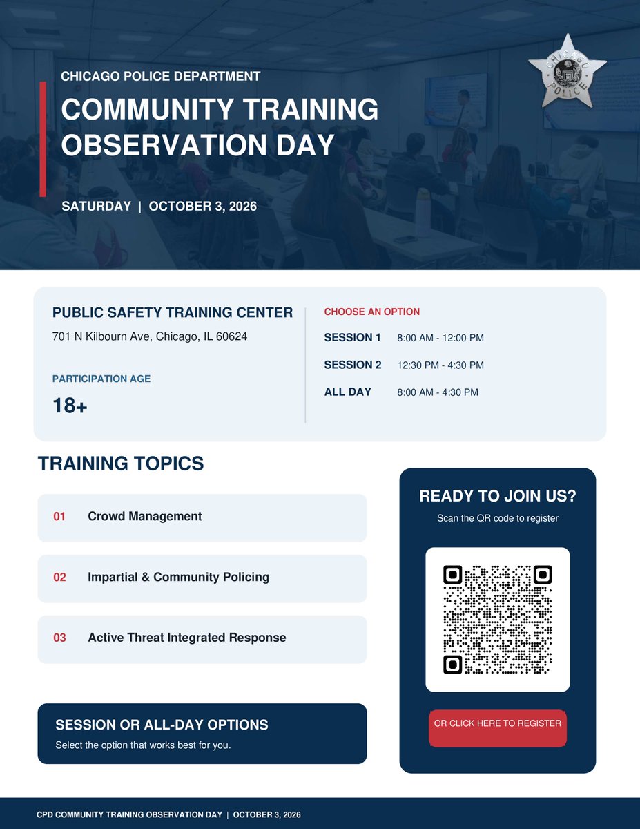 chicagocaps016's tweet photo. Community Training Observation Day. Register now. https://t.co/bZ5bYu3rmR