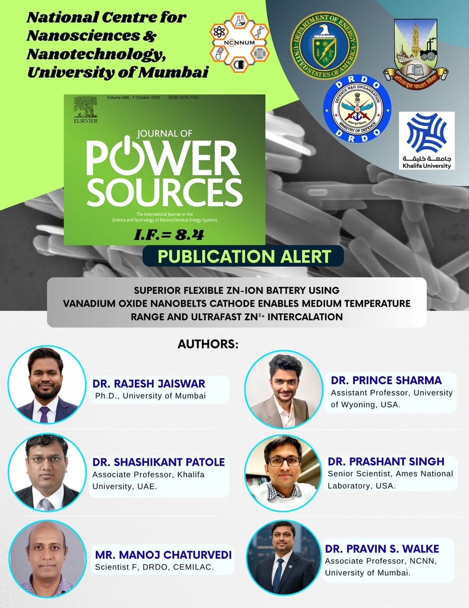 shivshripsw's tweet photo. Congratulations international team # fruitful collaboration # Flexibke Aqueous Battery#Zn Ion Cell # Fast charging and high rate# kudos🥳 https://t.co/p1O9V2XTe2