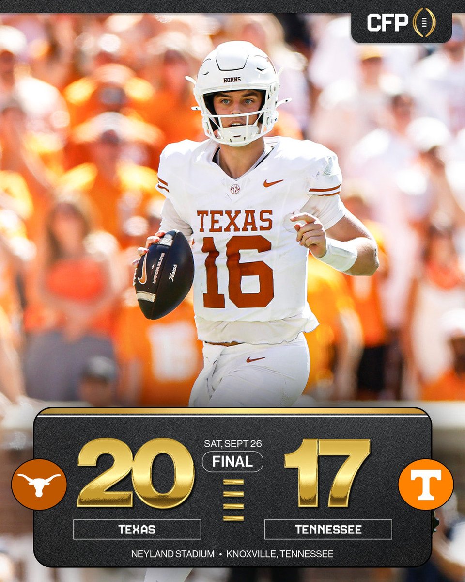 CFBPlayoff's tweet photo. An orange showdown in Knoxville 🙌🏼

#CFP https://t.co/Orw7T7077I