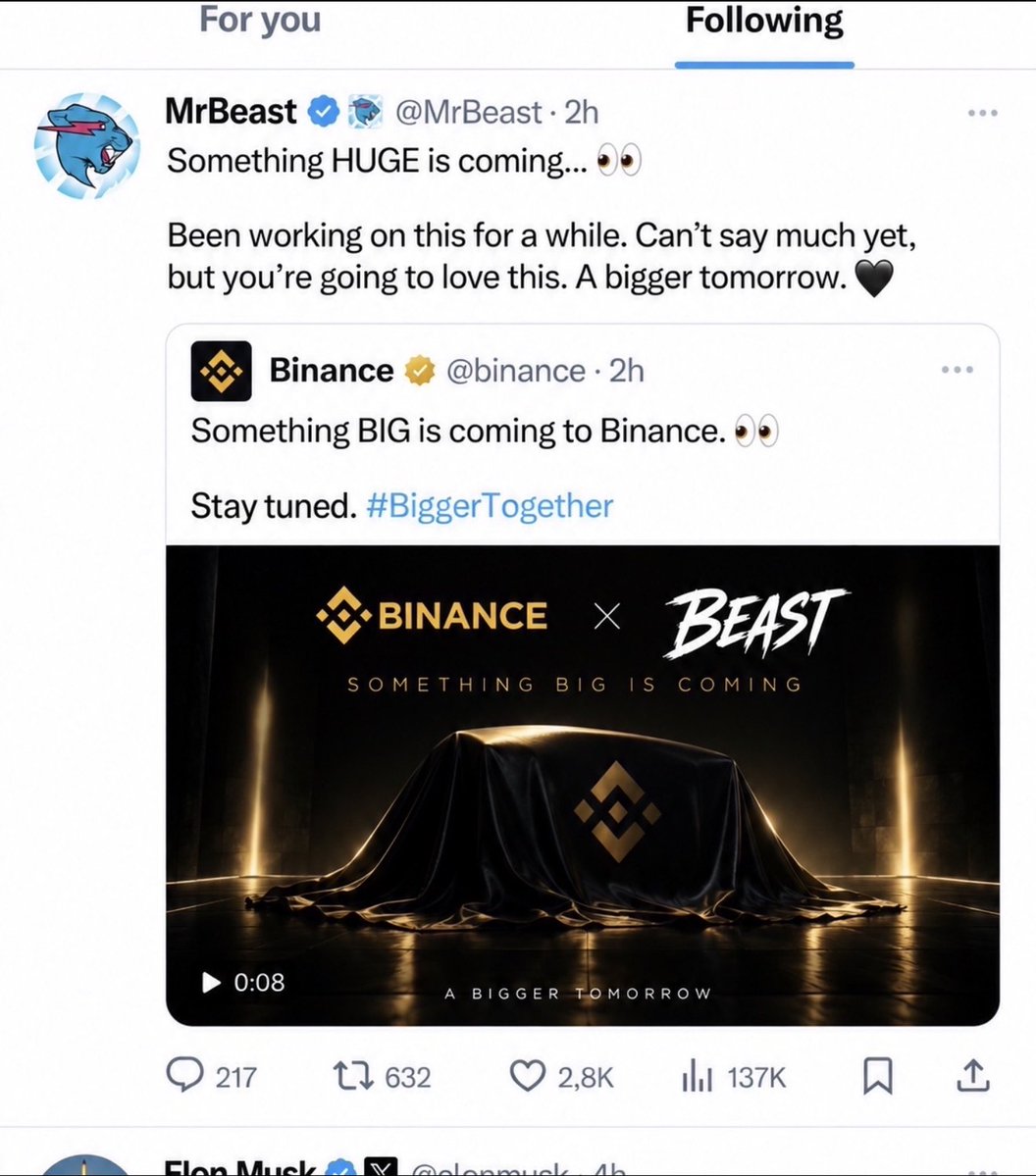 ViperMasol's tweet photo. 🚨 JUST IN 🚨

Binance announced a partnership with MrBeast’s coin ( $BEAST ). I warned you all..

Only 10 hours until $BEAST launches

🌎 Official Presale: https://t.co/GGju4gMLbF
Telegram: https://t.co/cdw4ddPiUq

Sources confirm a $3 launch price – do the math yourself on how many X that is.

On launch day, I wanna see the haters crying 😂