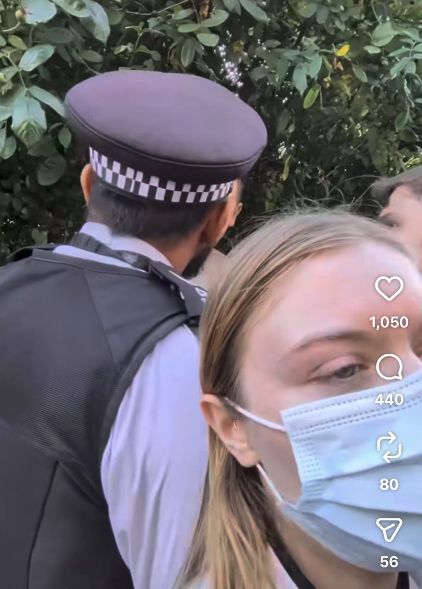lychnis007's tweet photo. @YoungBobRB @LeeHarris @RupertLowe10 @RestoreBritain @PatrickChristys 
This is the young woman who accused Bob of pushing her today in Camden resulting in his arrest.

She was arrested on 14 June 2026 at Edgware Synagogue for doing a Hamas sign aimed at Jewish people. She is notorious on the pro Palestine activism scene.