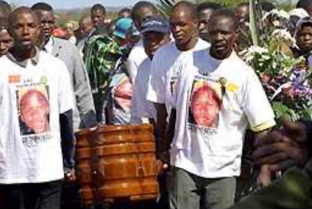 Mothematiks's tweet photo. Tshepo Matloha, a 19-year old black teenager, was beaten to death on March 25 2001 by members of the Noordelikes rugby team on a game farm near Dendron in Limpopo.

Matloha & two cousins were hunting small animals with dogs on the Inderheken game farm (owned by the Botha family). 

Nine members of the Noordelikes Rugby Club, who were having a team-bonding session on the farm, confronted & shot at the group. Matloha was caught & severely beaten with fists & boots, suffering a fractured skull & crushed chest.

After Matloha died, the perpetrators loaded his body into a vehicle, drove it off the farm, & dumped it in the Arabie Dam to hide the crime. His body later surfaced.