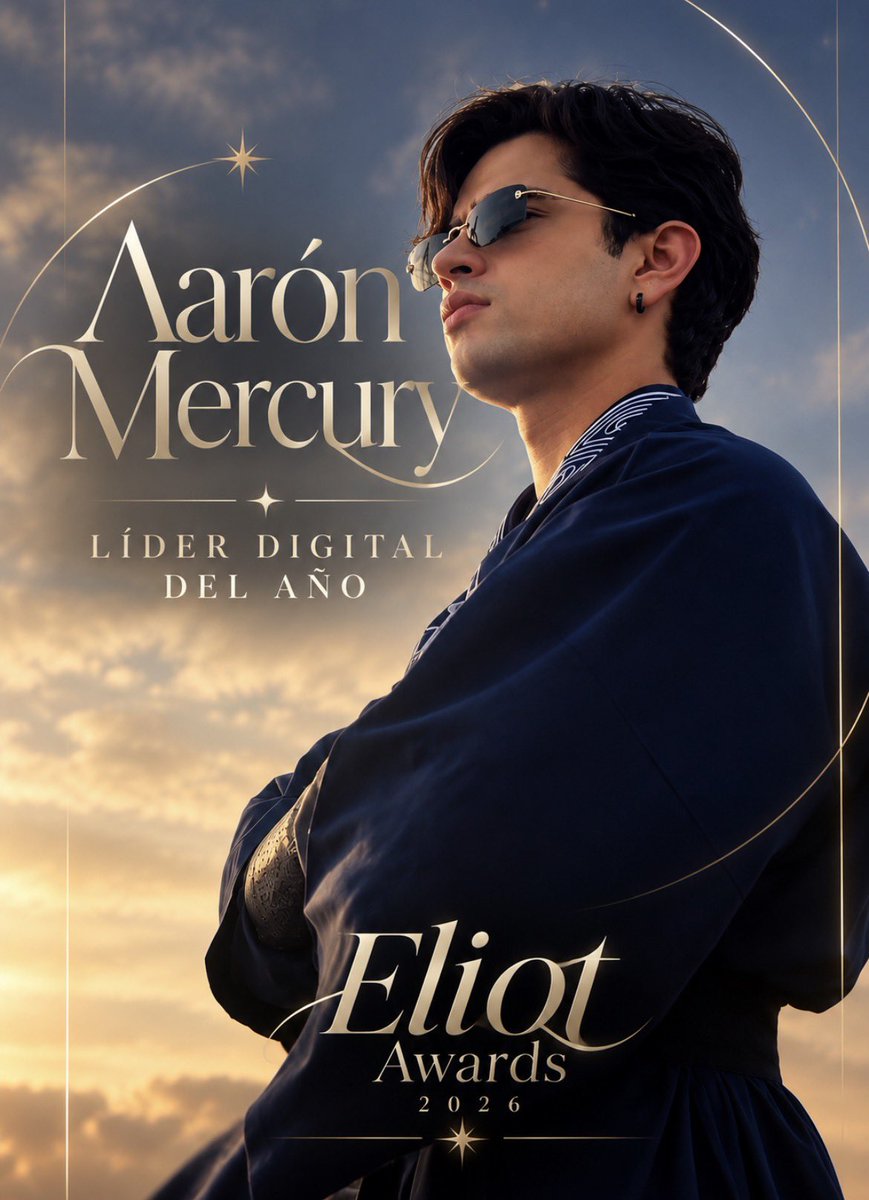 dxrxhda's tweet photo. ¿Por qué tiene que ganar Aarón? 👀 
✨ las leo ✨ 

AARON LIDER DIGITAL
#EliotAwards2026
#AaronMercury https://t.co/Ckx8cXL3mV