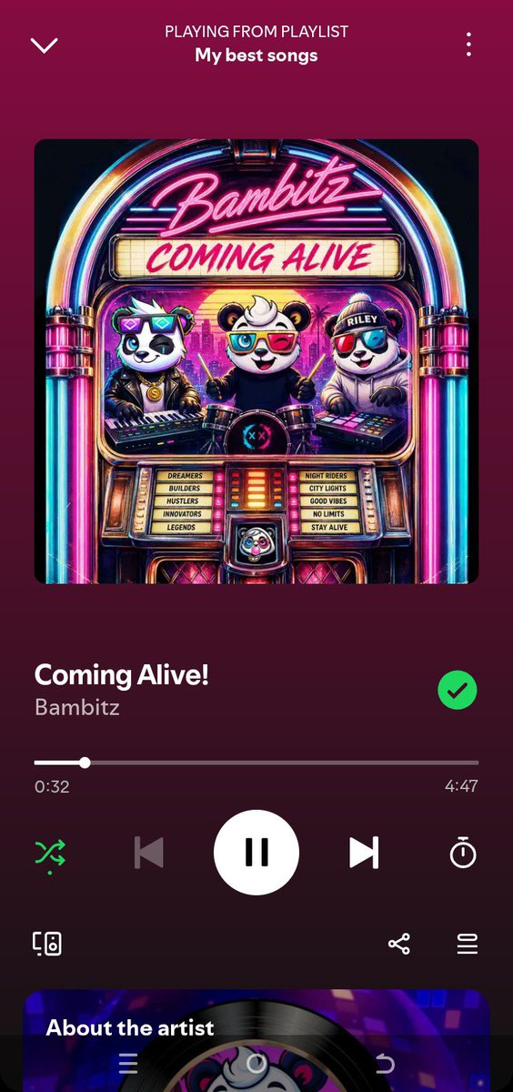 DeFiFemmeX's tweet photo. 𝗧𝗵𝗲 𝗡𝗲𝘅𝘁 𝗕𝗮𝗺𝗯𝗶𝘁𝘇 𝗖𝗵𝗮𝗽𝘁𝗲𝗿 𝗝𝘂𝘀𝘁 𝗗𝗿𝗼𝗽𝗽𝗲𝗱 🔥

A new @BambitzRecords track just dropped, and “𝗖𝗢𝗠𝗜𝗡𝗚 𝗔𝗟𝗜𝗩𝗘” feels like a song built to go places. 🎵

The latest release from the Virtual Panda Band brings Andy, Benny, Riley and Sophie into a new chapter of the Bambitz story.

What makes this one interesting is the setting behind it.

From @solana to #Singapore, with #Token2049 as the backdrop, the pandas are taking their sound beyond the timeline and into a real-world Web3 moment.

And that’s what I find interesting about Bambitz.

The music isn’t just there to fill a playlist. It helps the characters travel, tells the story, and gives the community something real to listen to, share and experience.

“𝗖𝗢𝗠𝗜𝗡𝗚 𝗔𝗟𝗜𝗩𝗘” feels like another step in that journey.

Solana → Singapore → Token2049.

The pandas are leaving the chain and stepping into the city.

“𝗖𝗢𝗠𝗜𝗡𝗚 𝗔𝗟𝗜𝗩𝗘” is out now. 🔥

👉 Stream the new track: https://t.co/Rv6ImMycyg

It's time to burn some $BAM token.

#Listen2Burn #Bambitz #COMINGALIVE #SoundOfValue