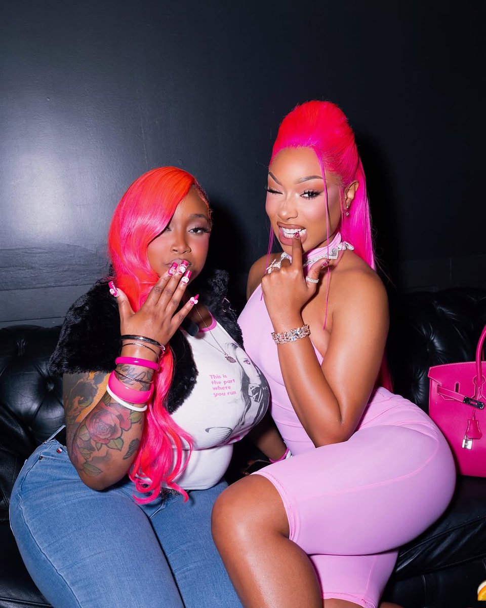 MegansStats's tweet photo. Megan Thee Stallion and Dolly Babe together in new photos. https://t.co/UhZwXUXcfz