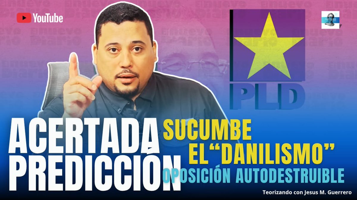 jesusgj14's tweet photo. La crisis final del PLD, PRM encabeza las preferencias y David Collado lidera a lo interno y externo.

https://t.co/0RRNyMTPy0

¡No olvides suscribirte al canal y dar like al video! https://t.co/p6wVdtPZRg