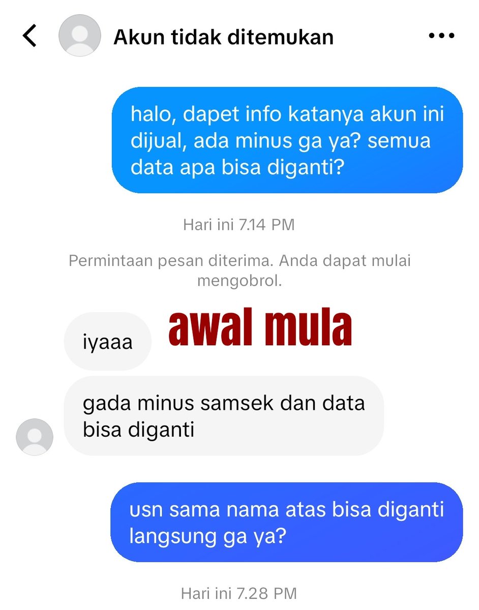 jiveqarvis's tweet photo. HATI HATI PENIPU AKUN TIKTOK
no dana: 083186083648
ngakunya rizki nur

ganti dn akun jadi zevaniel, semua akses akun gua di blok semua. kronologi lengkap
https://t.co/JIyDBLZ24b
#scamm #jualbeliakun #tiktok https://t.co/qmvD8fxz0H