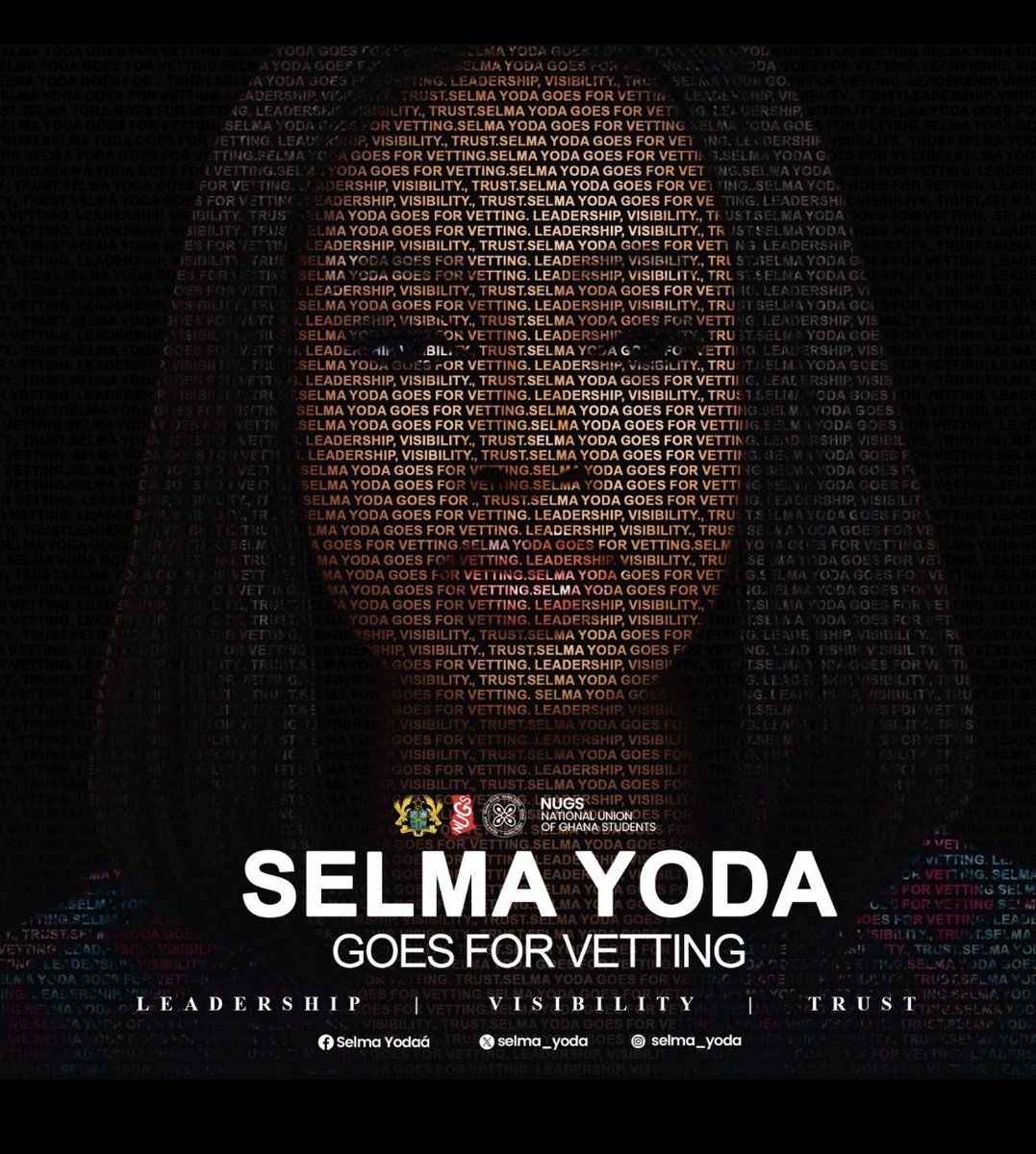Kwadaso_BBC's tweet photo. Leadership.

Visibility.

Trust.

Three words, One vision.
Selma Yoda 4 NUGS. 🇦🇹
#SelmaYoda4NUGS #SelmaYoda26 #NUGSPresident https://t.co/s92B9DZdBV