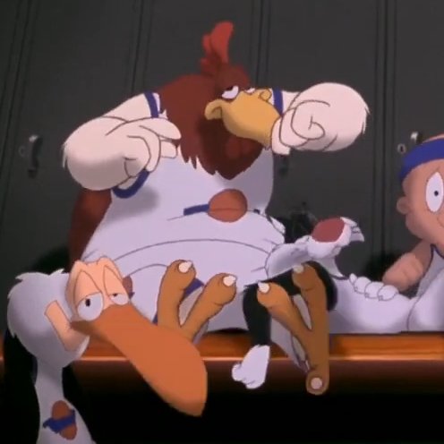 dreamtdebris's tweet photo. sylvester sleeping on foghorn's leg if you care https://t.co/yibOe43ggh