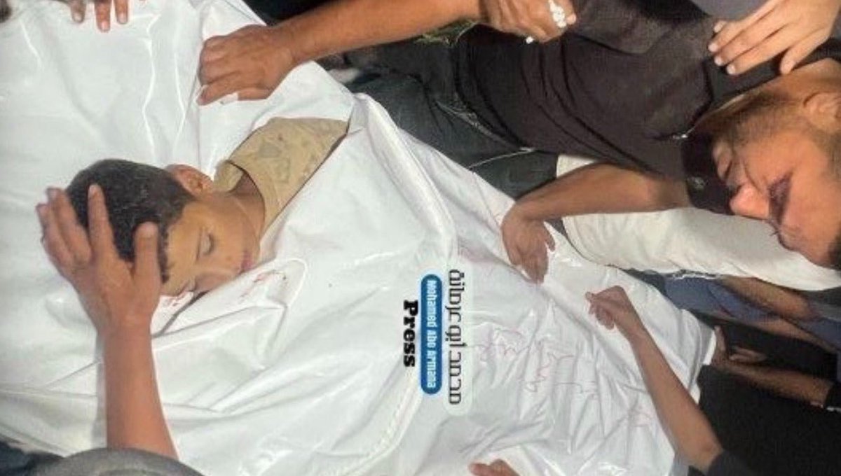 swilkinsonbc's tweet photo. This is 12 year-old Palestinian child Mohammad al-Shakhriti: the israelis just shot and killed him in cold blood in al-Mawasi, south Gaza https://t.co/nnsnjYdmRW