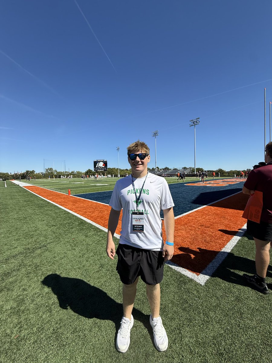 KiptynRasco53's tweet photo. Had a great game day visit @cnfootball 
@CoachBennett29 @CoachCamps @RecruitGeorgia @CoachAG_53 @CoachKChism @PickensFootball https://t.co/m6VZHMCkE3