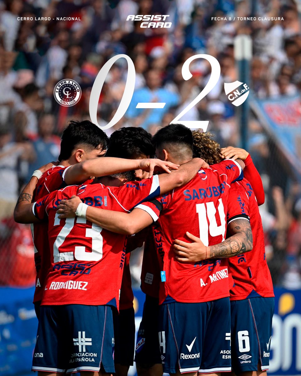 Nacional's tweet photo. ¡𝗚𝗔𝗔𝗔𝗔𝗔𝗔𝗡𝗢́ 𝗡𝗔𝗖𝗜𝗢𝗡𝗔𝗟! 🔵⚪️🔴

⚽️ Tiziano Correa
⚽️ Maximiliano Gómez

#VivirALoNacional | @LigaAUF https://t.co/VRUC4pqfHm