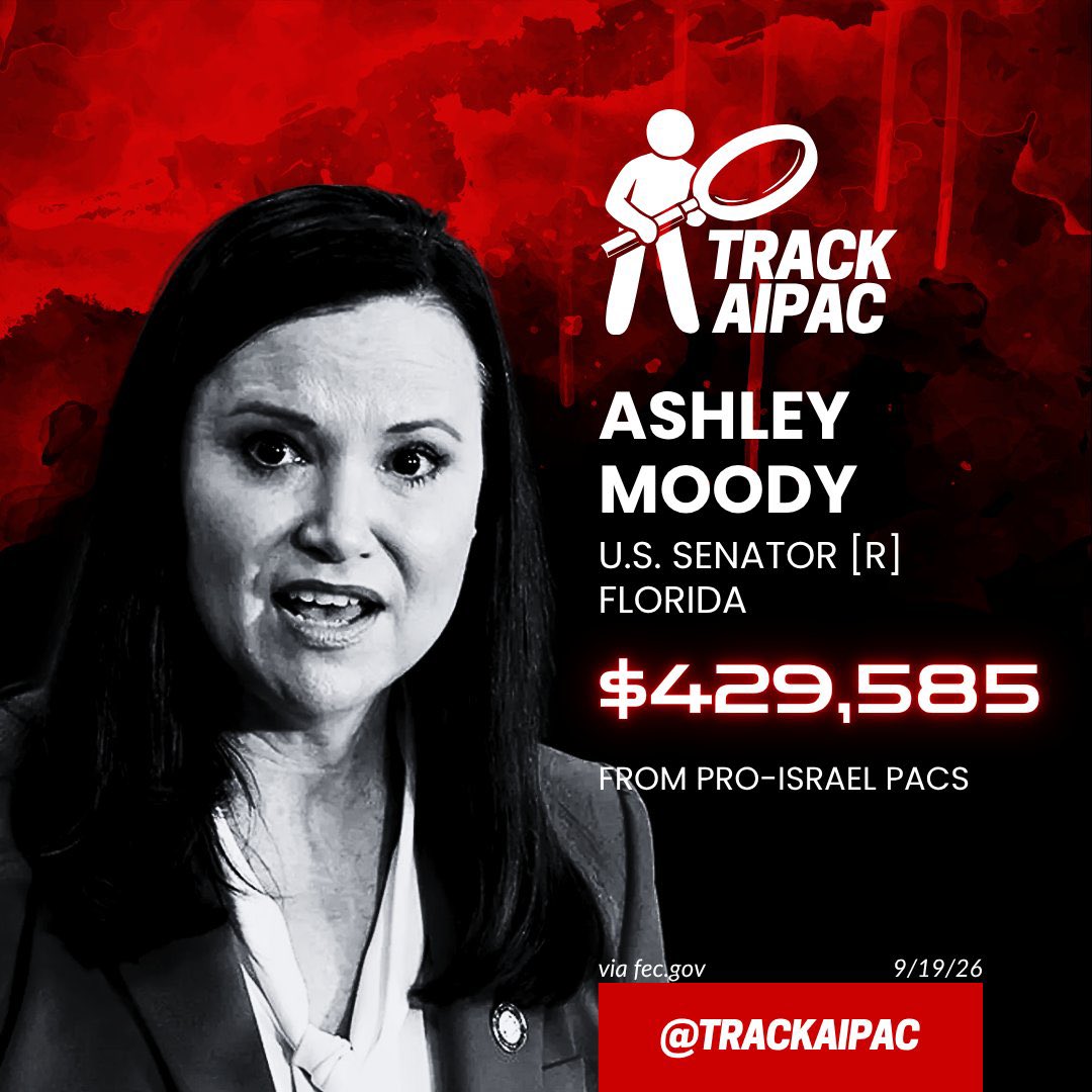 TrackAIPAC's tweet photo. @SenAshleyMoody https://t.co/Q7ESdOD4GB
