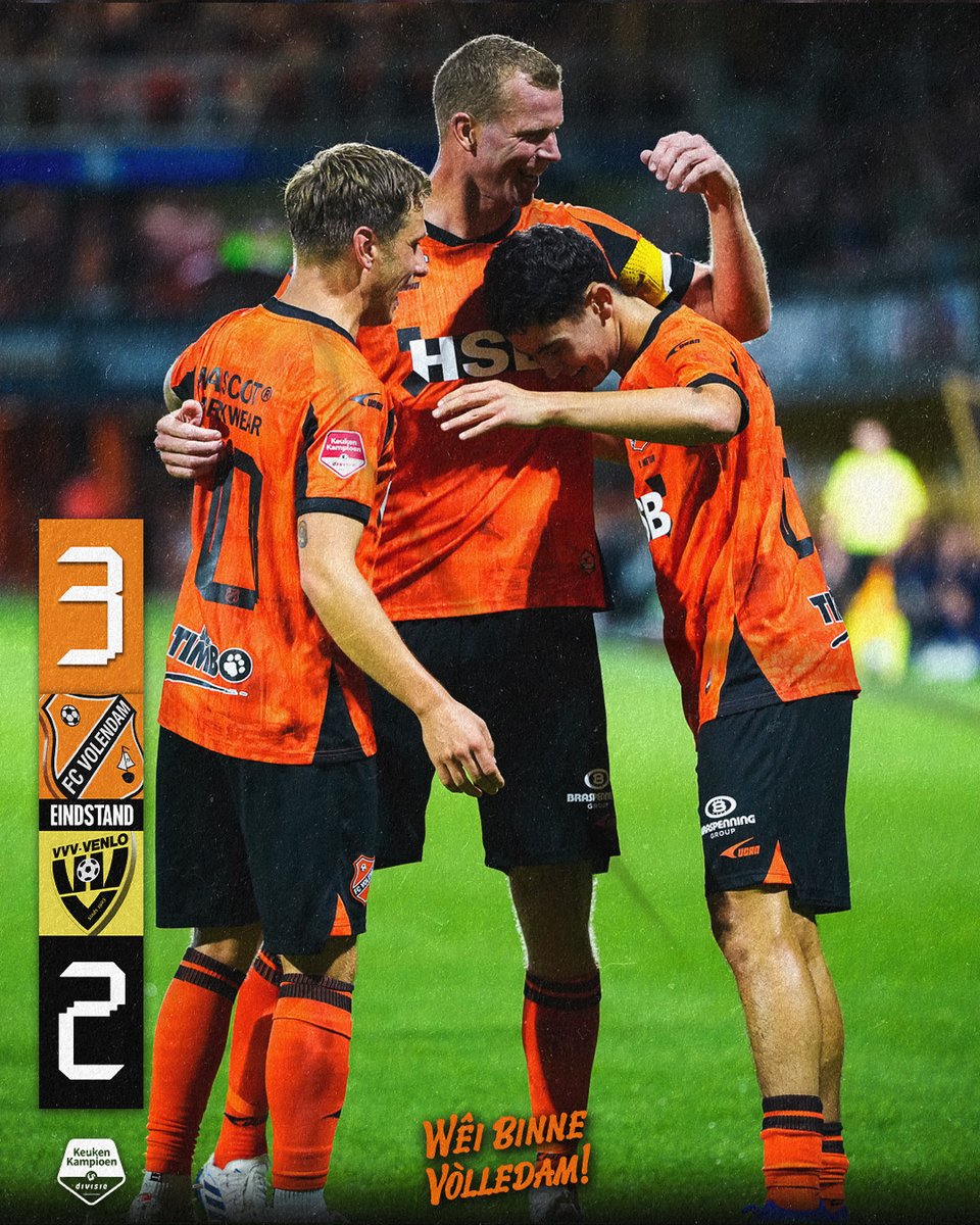 fcvolendam's tweet photo. 🟠⚫️ ✘ ⚫🟢

🏛️ De Tempel heeft het weer waargemaakt.

#VOLVVV | #WêiBinneVòlledam https://t.co/NIhhwDQC0h