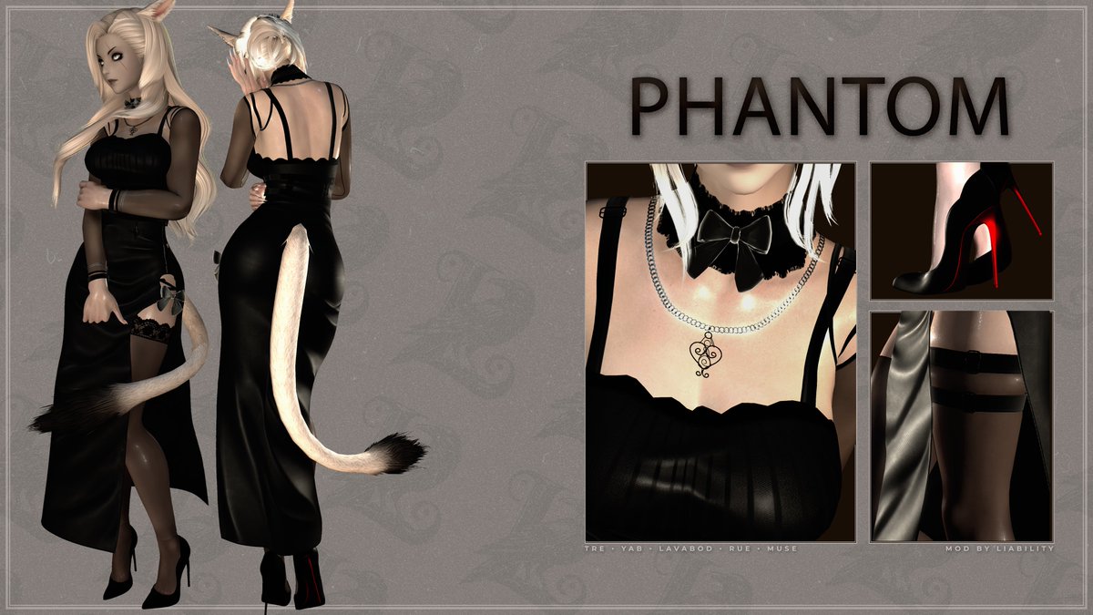 LiabilityMods's tweet photo. Phantom - a strappy dress with classy heels; the top is striped.

See more info &amp; credits on my platforms which are in my b!o, several bodies available. https://t.co/z8ivojKqYz
