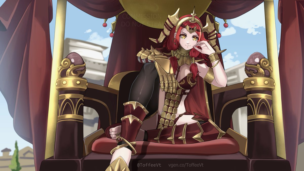 ToffeeVt's tweet photo. Commission for @/Sanguine_Vtuber
Her character as Theodora from Fire Emblem Fortunes Weave.

#fireemblem #fireemblemfortunesweave #vgencomm https://t.co/mvJiE1Chps
