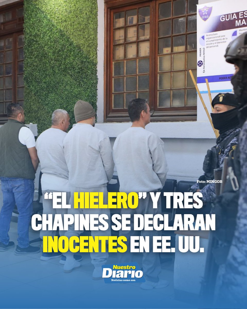 🇬🇹⚖️ “EL HIELERO” Y TRES CHAPINES SE DECLARAN INOCENTES EN EE. UU. ⚖️🇺🇲 Juan Carlos Cruz Ovalle, alias “el Hielero”, y otros tres guatemaltecos se declar…