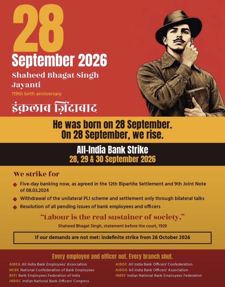 BranchBuddy2026's tweet photo. @boioo_boi जब देश ग़ुलाम था तो आज़ादी के लिए जो लड़ाई लड़ रहे थे तब भी देश के अंदर कुछ लोग थे जो नमक तो भारत का खाते थे लेकिन गुलामी चंद गोरों की करते थे।बैंक में भी आज कुछ ऐसी एसोसिएशन्स है जो यही कर रही है।
कुछ याद उन्हें भी कर लो जो लौट के घर न आये l
जमीर की खीर खा लेना @boioo_boi https://t.co/aalpoxazWq