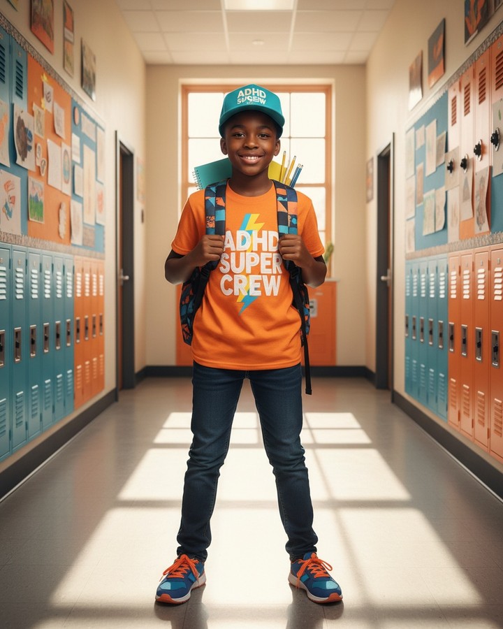 Alyezzatt's tweet photo. Back to school hits different in ADHD Super Crew gear. Send them off with confidence, style, and their superpower proudly on display. https://t.co/QBm5YRAxFy