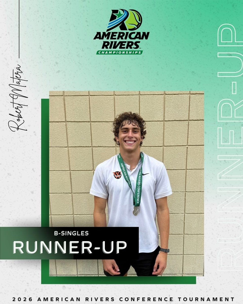 AmerRiversConf's tweet photo. M🎾: 𝗠𝗲𝗻'𝘀 𝗧𝗲𝗻𝗻𝗶𝘀 𝗕-𝗦𝗶𝗻𝗴𝗹𝗲𝘀.

🥇: Takuma Kimura, @CoeAthletics 
🥈: Robert Matera, @WartburgKnights 
🥉: Ashton Rames, @NWUSports 

#rollriversMTN https://t.co/bBgLYnmUAM