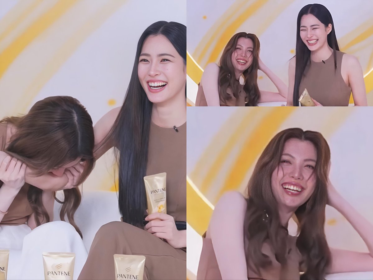 RzaLO3's tweet photo. Remember when LingOrm almost kissed on the live... Orm got so shy that she tried to bite Ling for causing the whole thing 😂😭Her face was just so red the entire time https://t.co/DCXyqdCFXj