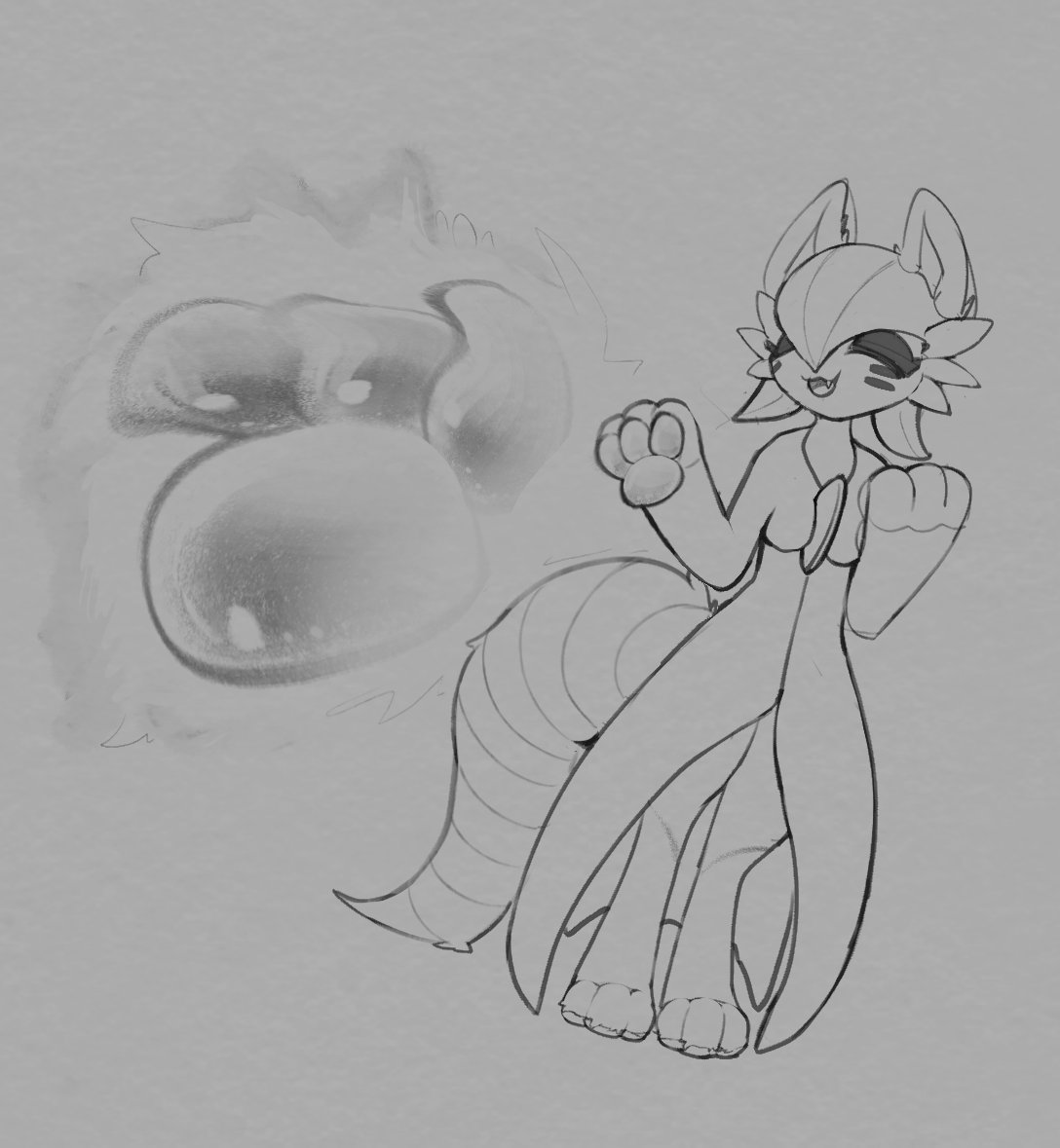 knowvoid's tweet photo. Furret Gardevoir for @lowercasefluff https://t.co/HGv49AhGrM