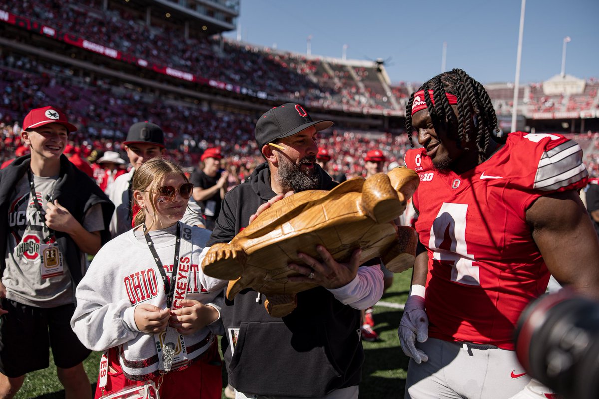OhioStAthletics's tweet photo. Another year with the Illibuck 🐢🌰 https://t.co/fXIwR2P9G4
