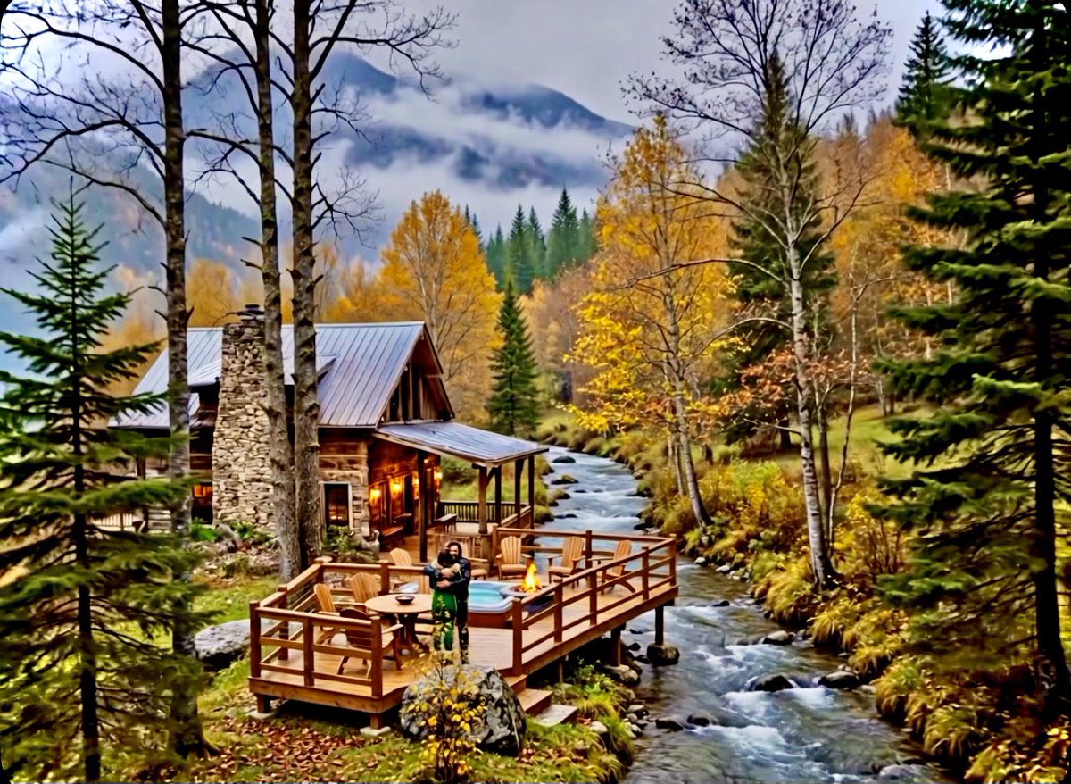 mitchmaster's tweet photo. ✨🌕🌙🔔✨#cabin #mountains 
    @icetrillium🏔️ https://t.co/TQLxy4OmXJ