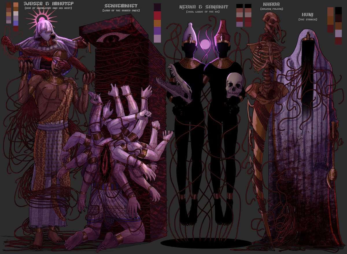 UserMaatRe_S's tweet photo. I finally finished all the Old Kingdom kings!!!! 
Here are the 3rd, 4th, 5th and 6th dynasty! https://t.co/cQg95ulQgz