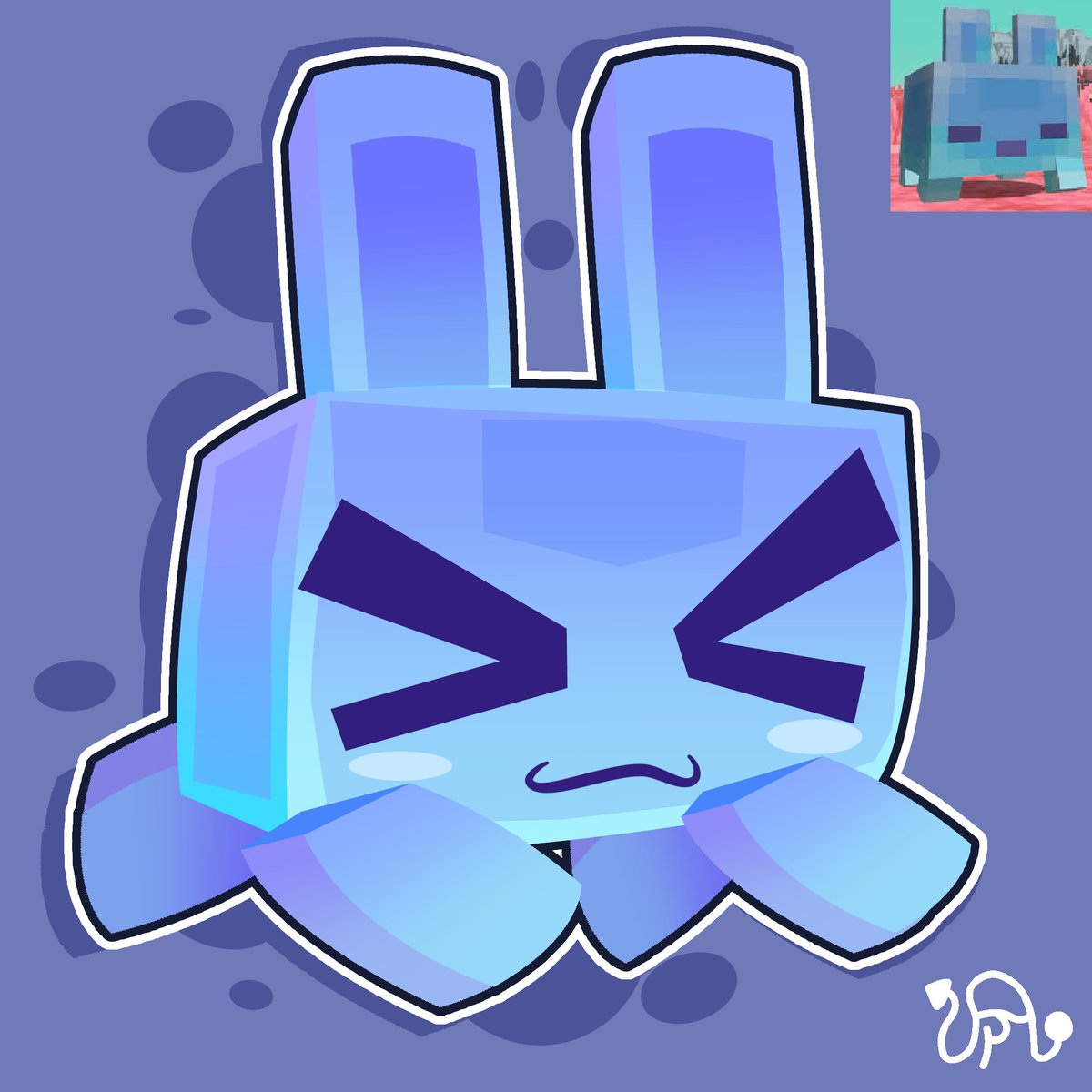 AzurePentagon's tweet photo. today international bunny day, new Minecraft dimension after 14 years, and new bunny https://t.co/32bZyNrghz