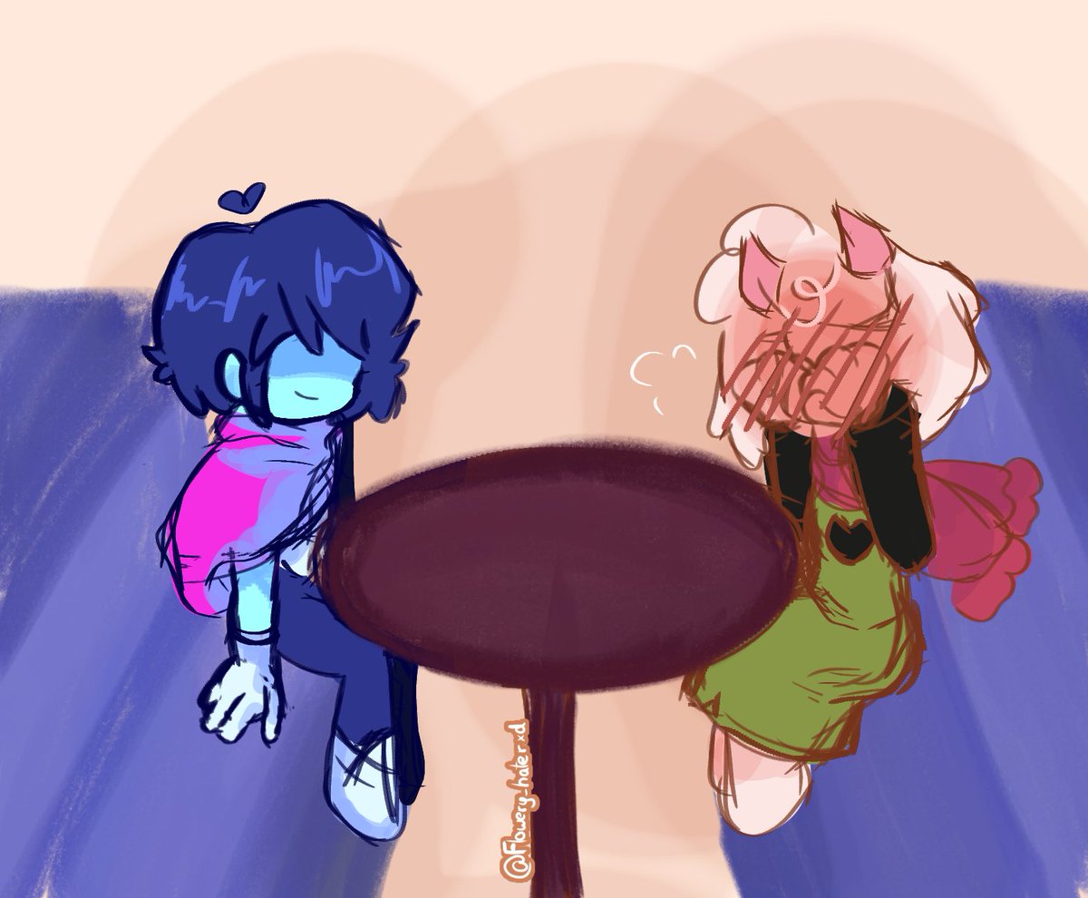 flowery_haterxd's tweet photo. * first date un The coffee 

#kralsei #deltaruneㅤㅤㅤ https://t.co/TudP8GNXmx