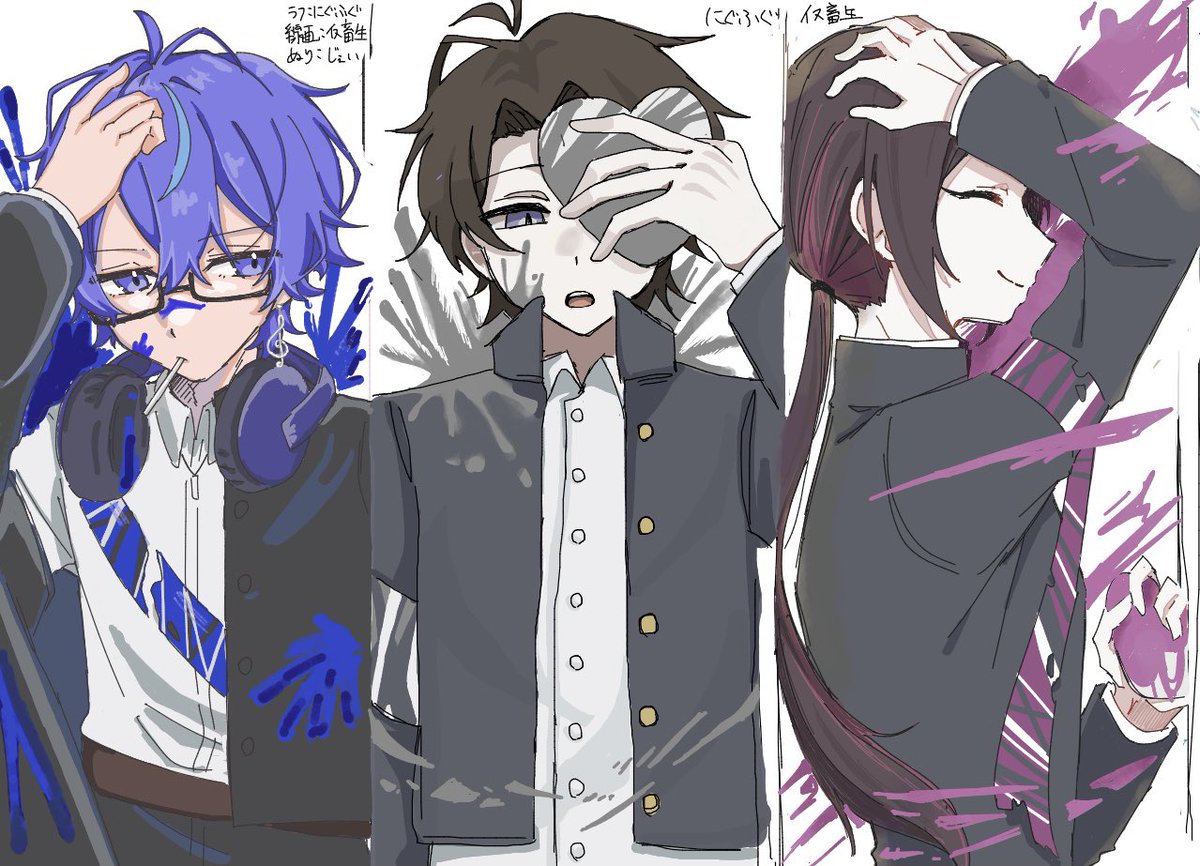 NIGUFUGU_WoW719's tweet photo. 低音コンビ× PaIII.SENSATION
合作してもらいました🍫🐡🐕
 #メメリ絵 👓💤☕️ https://t.co/Uyz7Tm4pkT