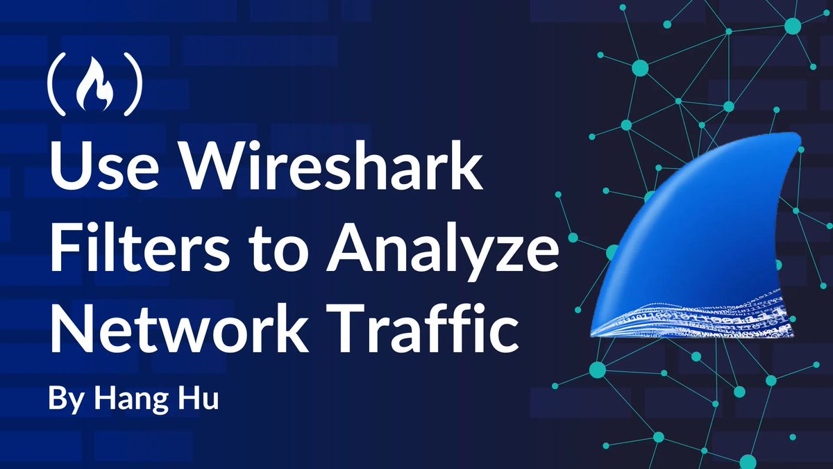 freeCodeCamp's tweet photo. Wireshark is an open-source tool that lets you capture live network traffic & inspect pre-recorded capture files.

It's useful for troubleshooting network performance, investigating security issues, and so on.

Here, Hang teaches you how to use Wireshark filters to analyze your network traffic.

https://t.co/2nlQbDfVTU