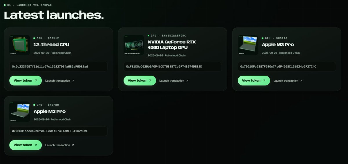 GPUpad's tweet photo. 4 GPU tokens launched on https://t.co/uNL1WAkAD4 in last 15 minutes

try to launch your tokens now and mine $GPXU https://t.co/0Zf5FtXm7t