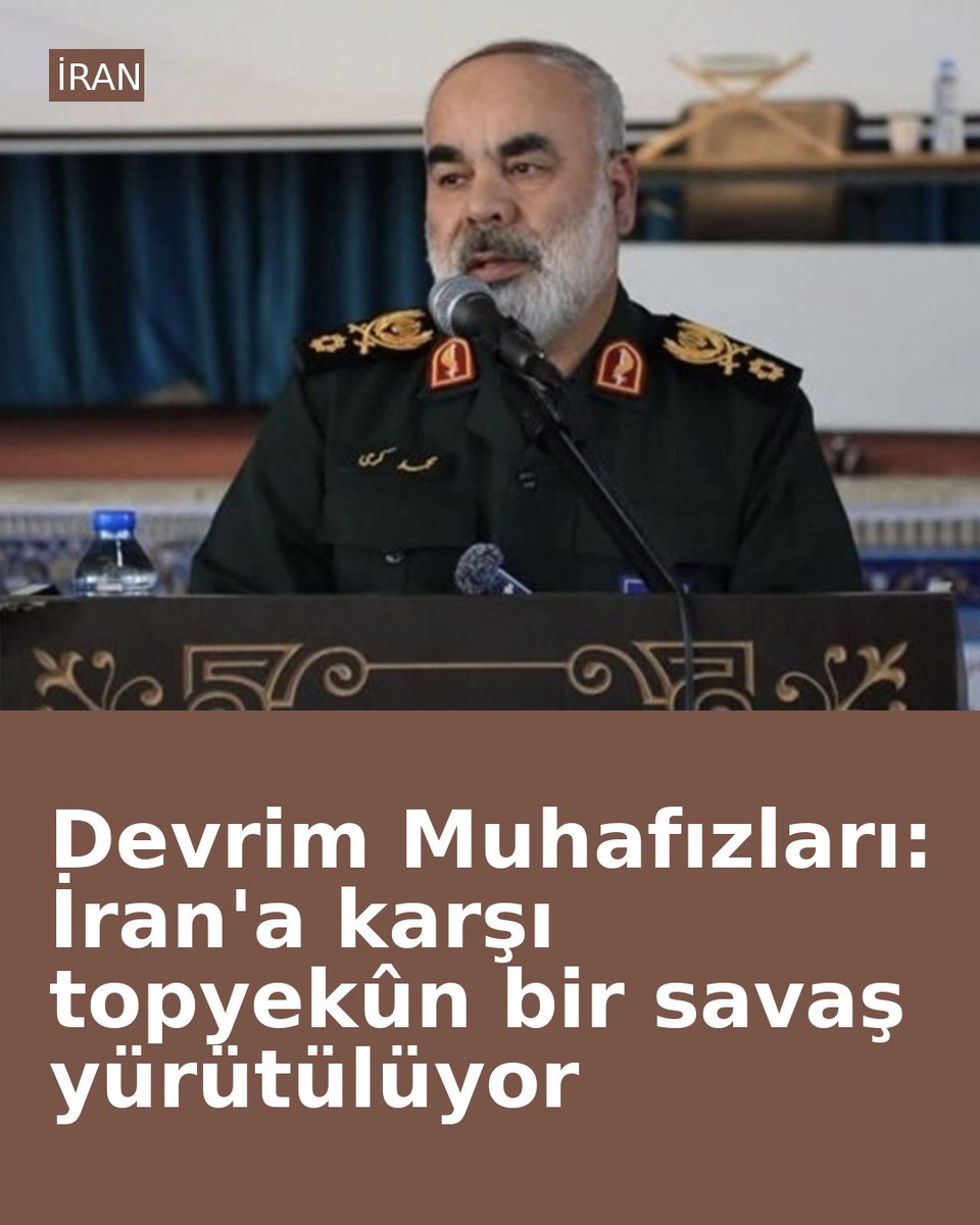 alptkndrsunoglu's tweet photo. Devrim Muhafızları: İran'a karşı topyekûn bir savaş yürütülüyor https://t.co/mNgQkJnOBj https://t.co/FZmPMrnq7E